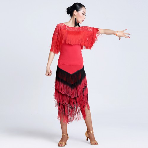 latin salsa dresses gold and black white fuchsia red black dress for dancing latin dance dress women